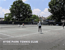 Tablet Screenshot of hydeparktennisclub.com